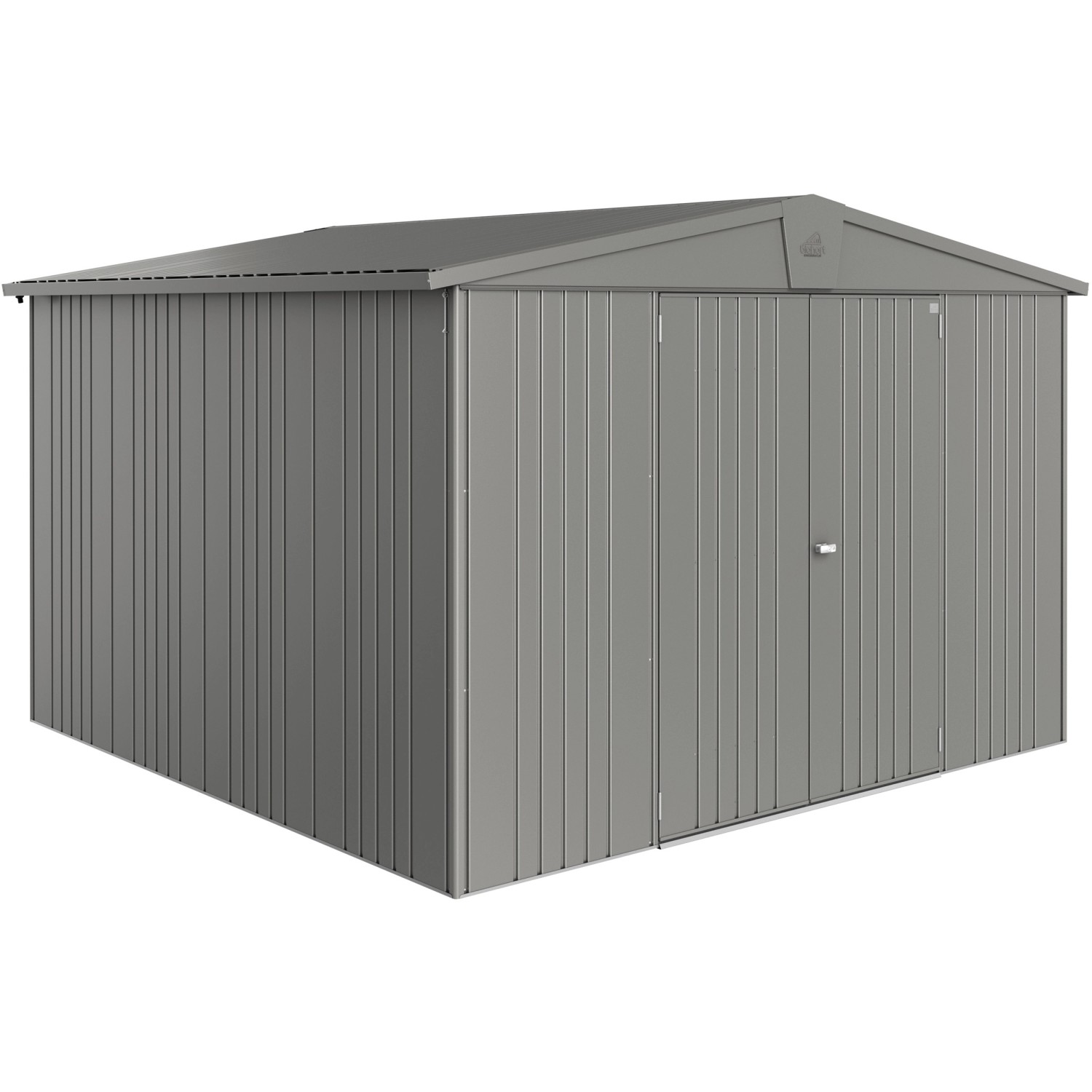 Biohort Plechový zahradní domek Europa 7 křem.šedá, 300 x 316 cm