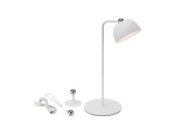 DIVERSE LED lampa 3v1 (stolní/nástěnná/závěsná) bílá, pr.13 x 31 cm