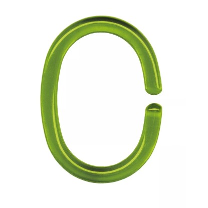 Kleine Wolke Kroužky pro sprchové závěsy zelené, 12 ks