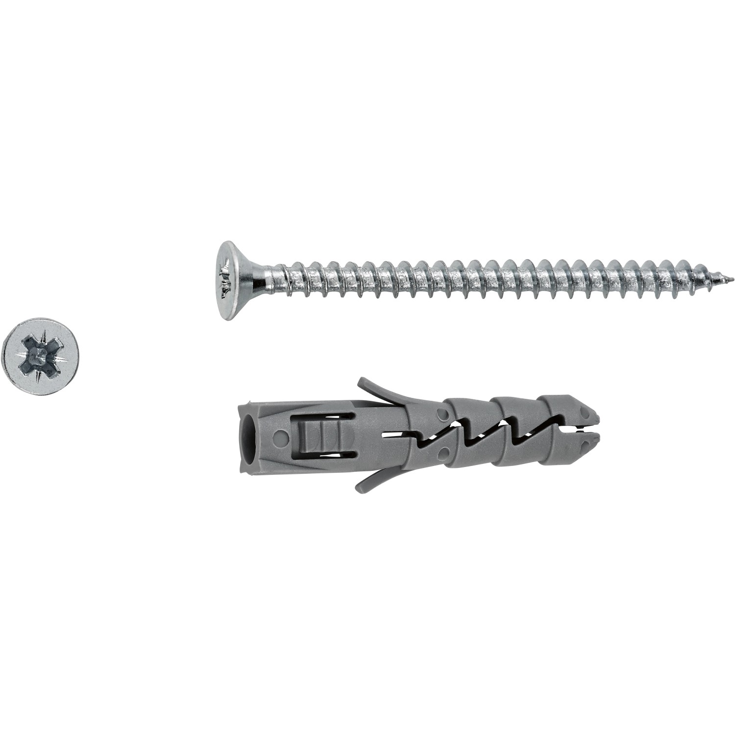 LUX Sada rozpínacích hmoždinek 8 mm x 40 mm se šrouby, 10 ks