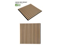 ASKO Designový akustický panel ECO dýha dub bělený/černá plsť 18 x 400 x 2600 mm ASKO Designový akustický panel ECO dýha dub bělený/černá plsť 18 x 400 x 2600 mm