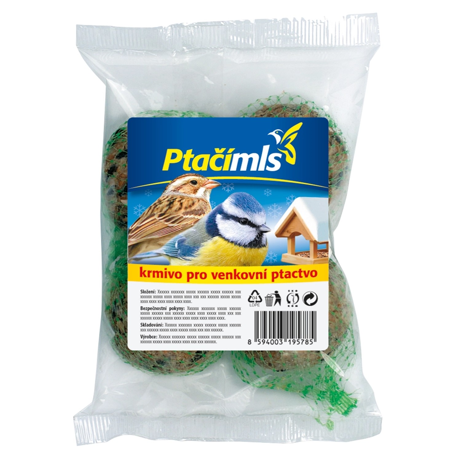 Lojové koule oříšky 4 ks x 90 g