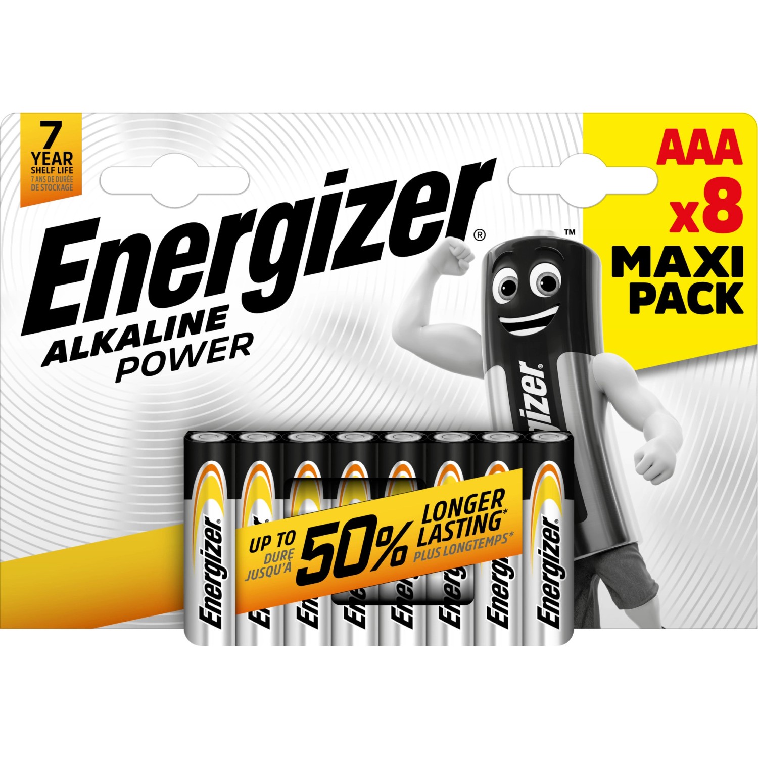Mikrotužkové baterie Energizer AAA ( LR03) alkalické ( 8 ks)