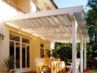 Floracord Obdélníková stínící plachta, slonová kost, 420 x 140 cm