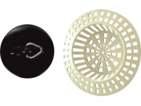 Sítko do dřezu velké + zátka plast 4 ks