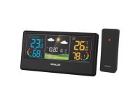 Sencor Meteostanice SWS 4100 B s bezdrátovým snímačem, černá