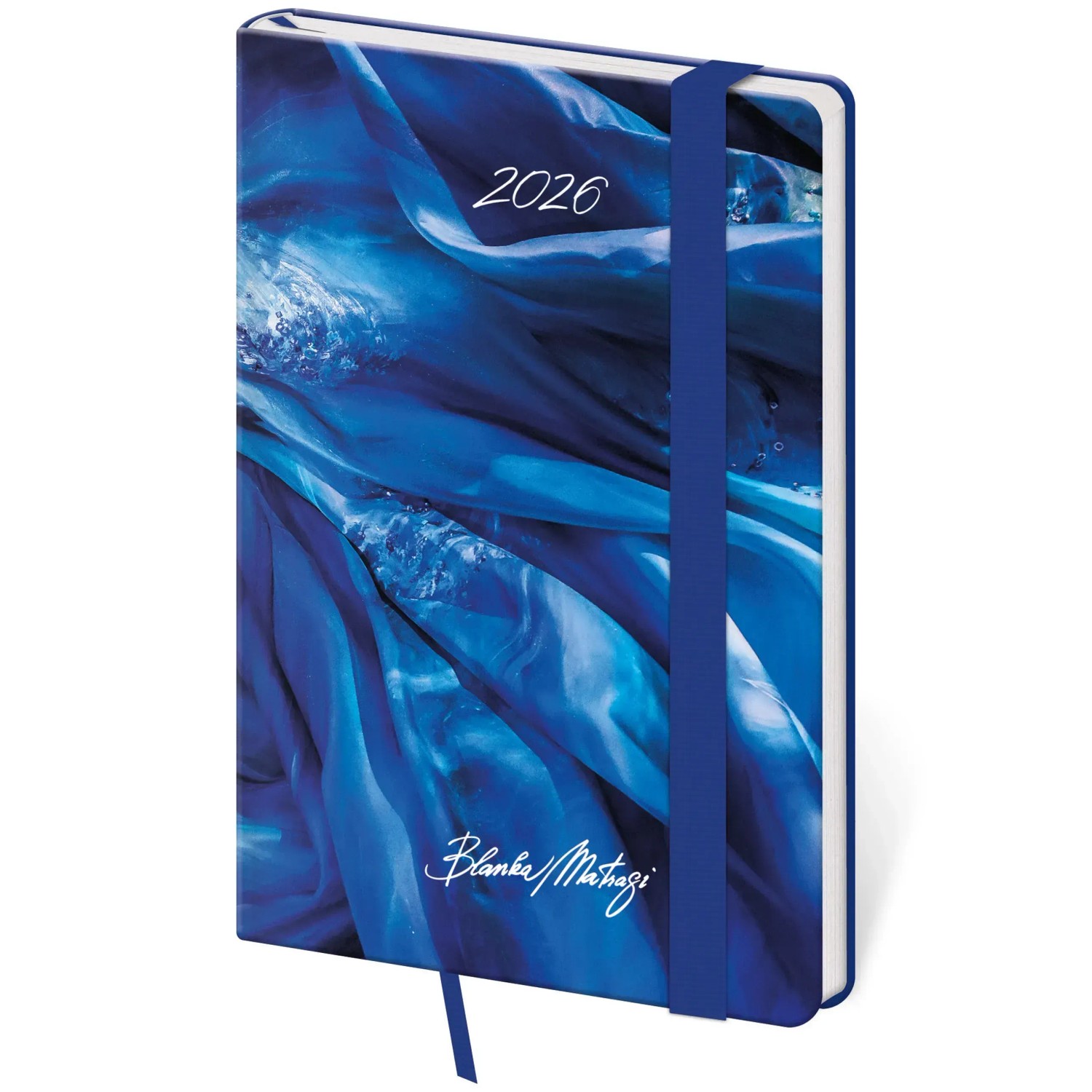 Helma 365 Diář týdenní kapesní Vario 2026, Matragi Blue s gumičkou