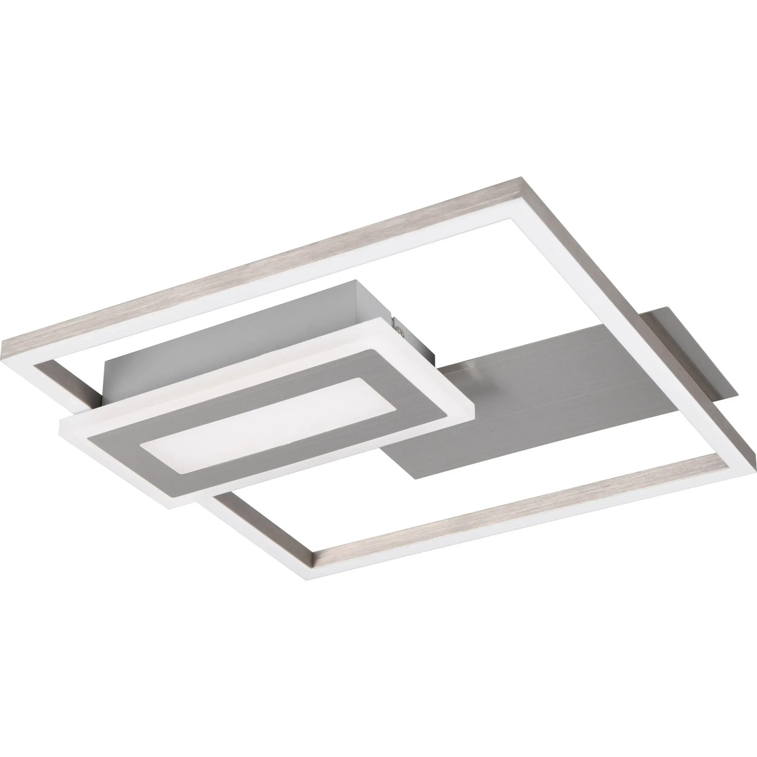 Reality Stropní LED svítidlo Spiro, 22W, 3000K, 2500lm, matný nikl, 33 x 30 cm