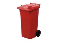 Popelnice plastová 120 l, červená Popelnice plastová 120 l, červená