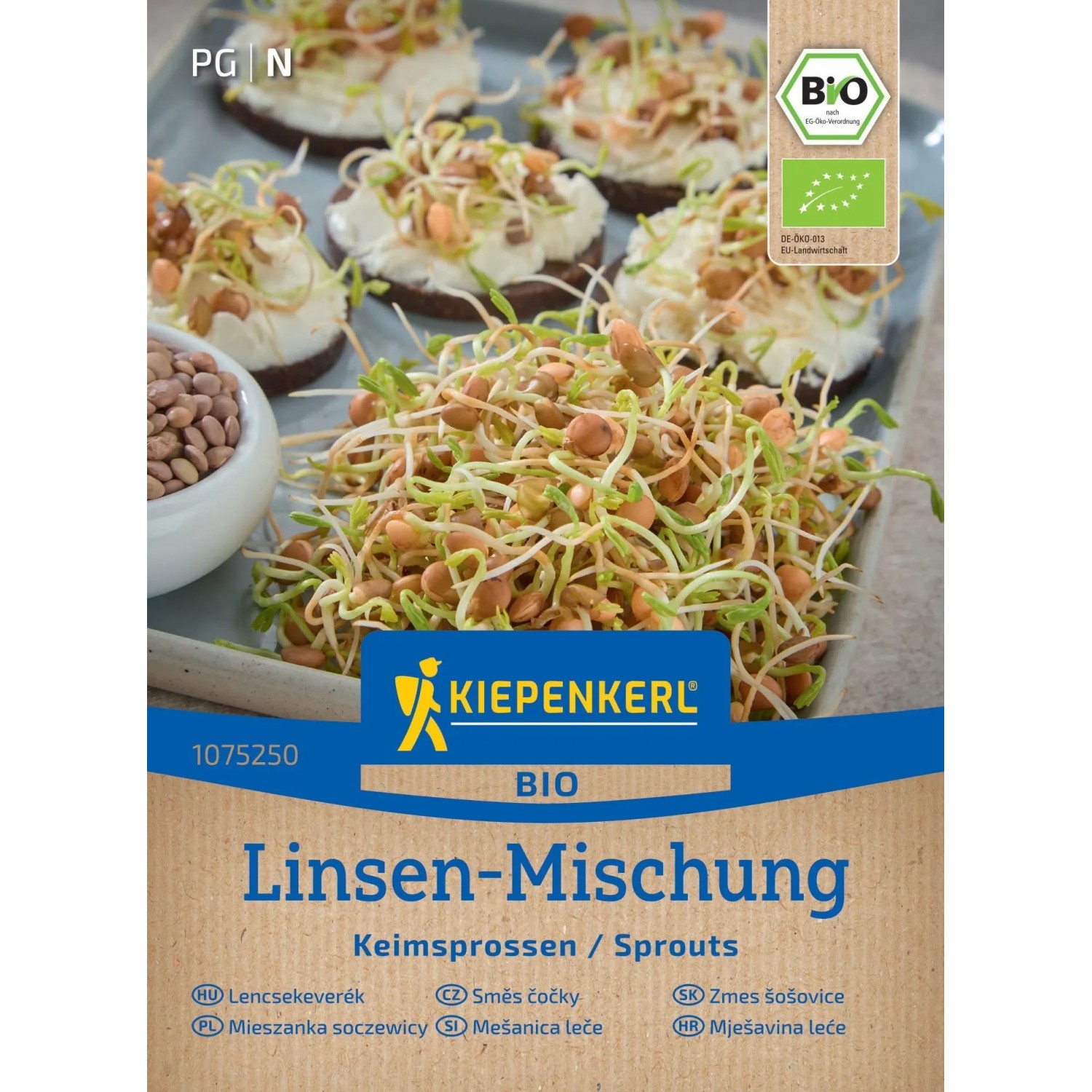 KIEPENKERL BIO Směs čočky (Lens culinaris) ke klíčení 40 g