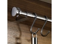 Hettich Relingová tyč chromovaná, šířka 600 mm Hettich Relingová tyč chromovaná, šířka 600 mm
