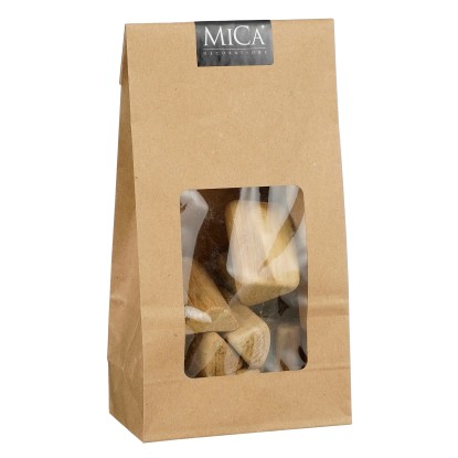 MICA Decorations Naplavené dříví v sáčku světle hnědé 20-40 mm