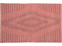 OBI Bavlněný koberec vzorovaný terakota/černý 60 x 90 cm