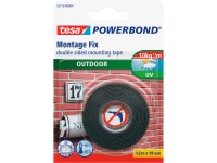 tesa Oboustranná montážní páska Powerbond OUTDOOR, průhledná, 1,5 m x 19 mm
