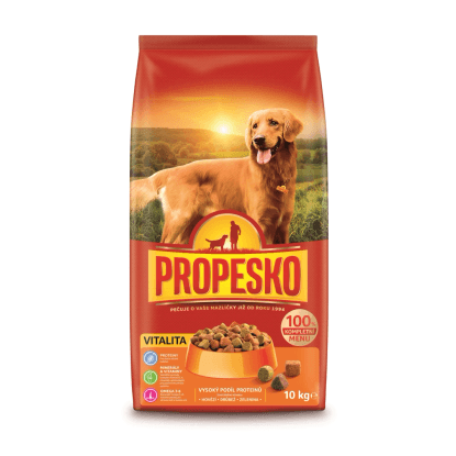 Propesko Granule pro psy Vitalita drůbež, hovězí a zelenina 10 kg