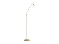 Paul Neuhaus Stojací lampa Pino, 3000K, matná mosaz, 74 x 163 cm