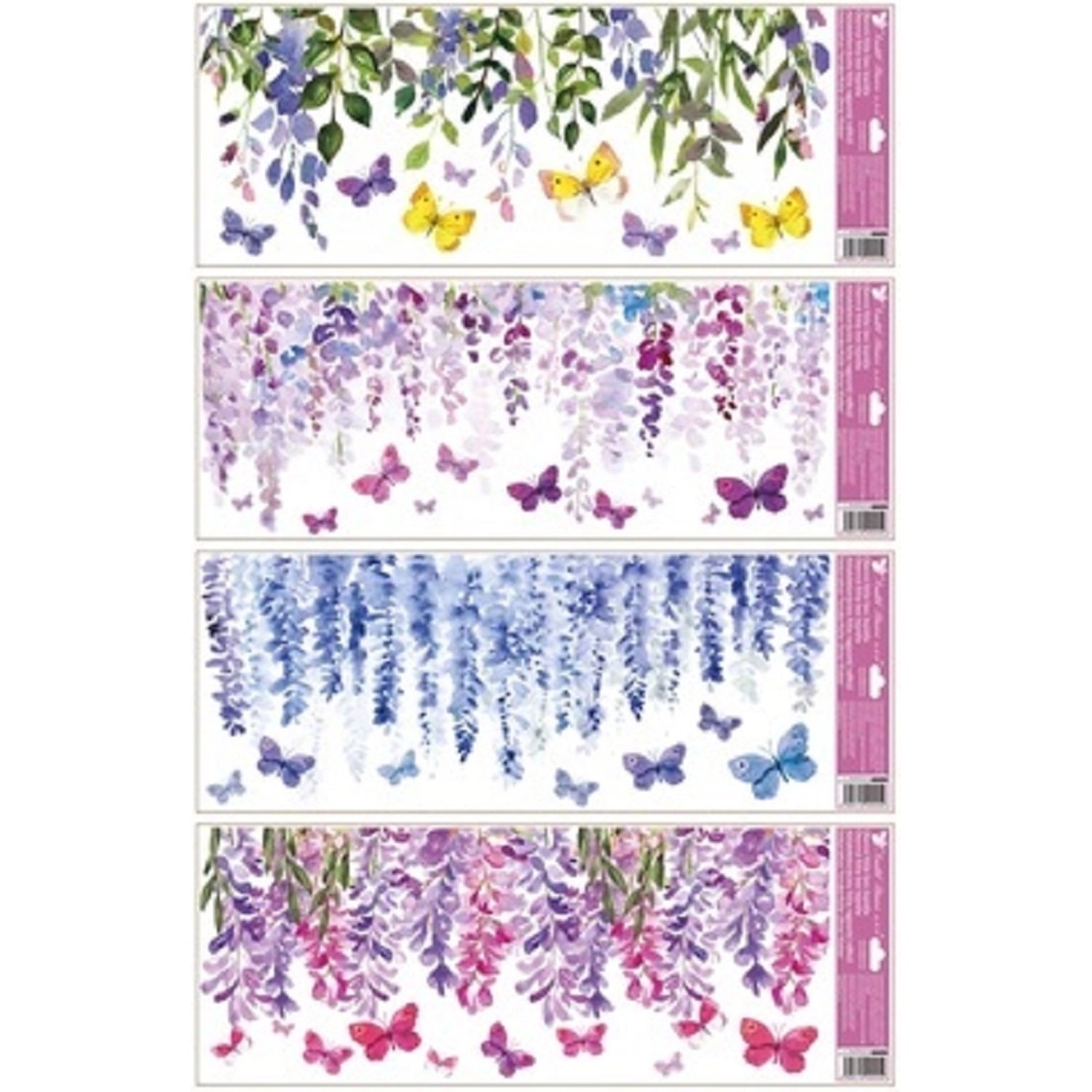 Anděl Přerov Dekorační okenní fólie vistárie, mix dekorů, 60 x 22,5 cm