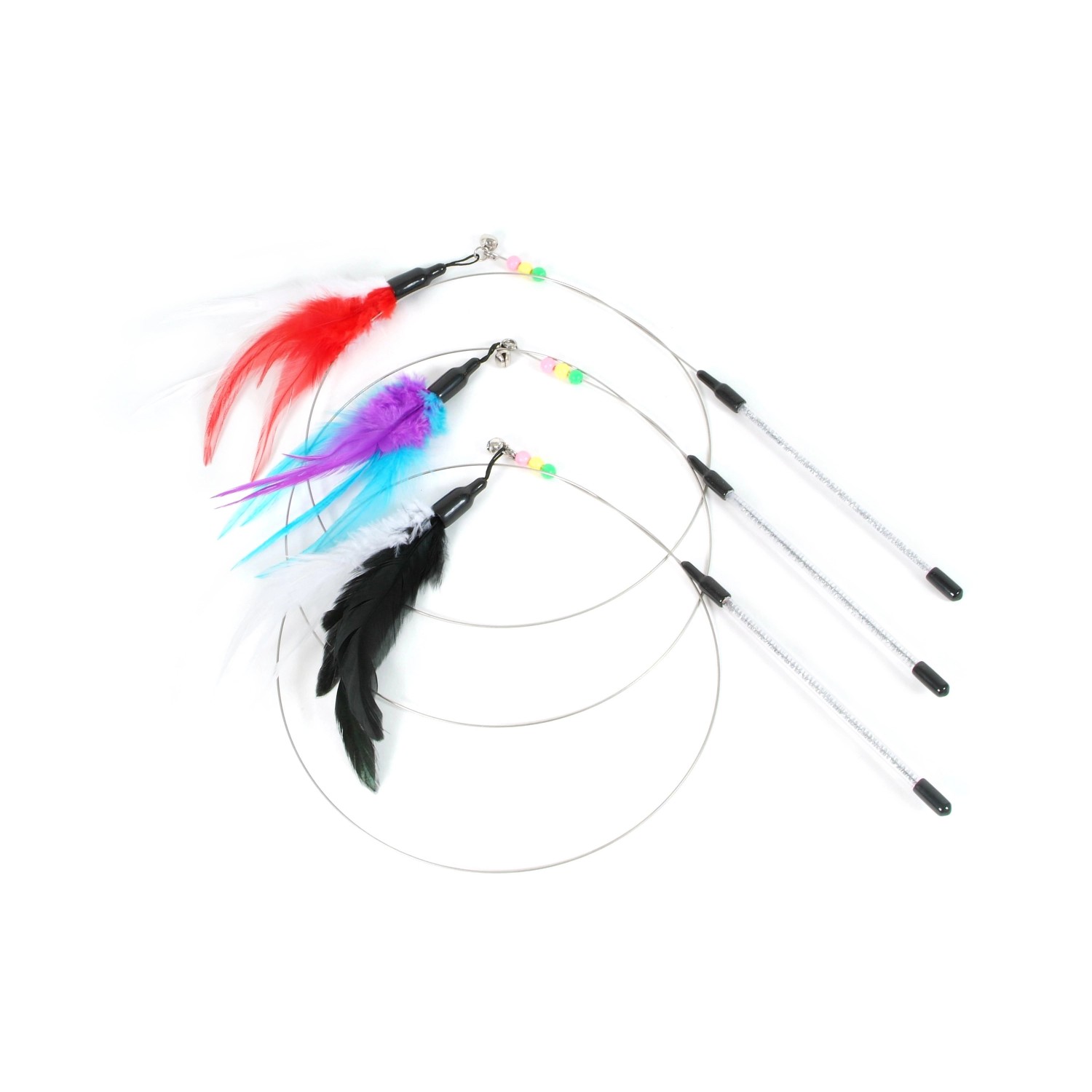 Olala Pets Hračka pro kočky - mávátko udice s přívěskem