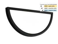 Top Light Nástěnné LED svítidlo Revit AC CCT 18W 1800lm černá 30 x 15 x 2,5 cm