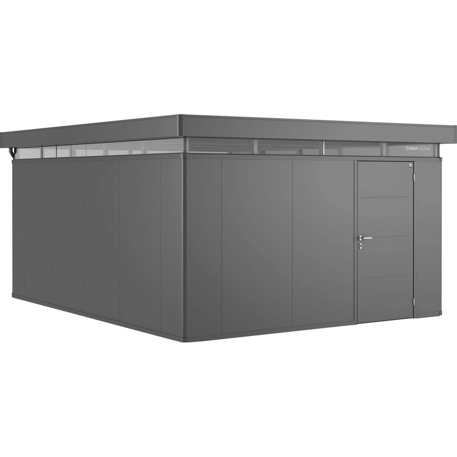 Biohort Plechový zahradní domek CasaNova 4 x 5 tmavě šedá, 530 x 430 cm, P