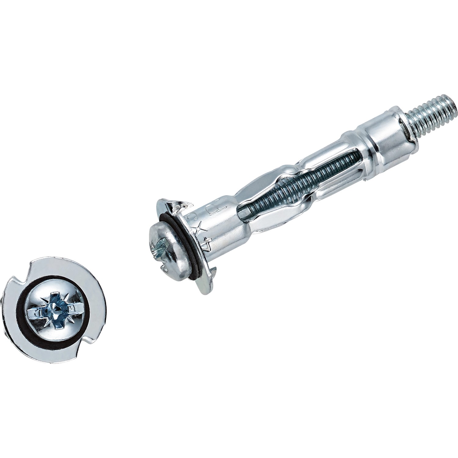 LUX Kovová hmoždinka do dutin se šroubem 4 mm x 32 mm, 4 ks