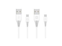 Swissten Datový kabel USB/USB-C bílý 1,2 m