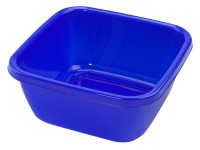 Heidrun Umyvadlo čtvercové, plast, modrá, 9 l