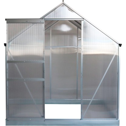Skleník vč. základny, hliník, 205 x 190 x 190 cm