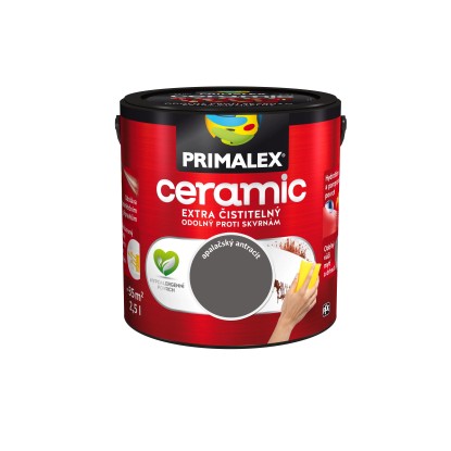 PRIMALEX Vnitřní malířský nátěr Ceramic Apalačský antracit 2,5 l