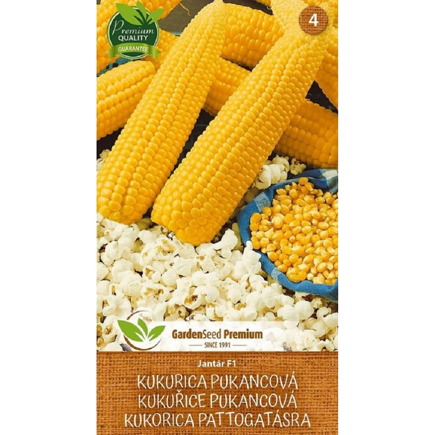 GardenSeed Premium Semínka Kukuřice Jantar F1, 5 g