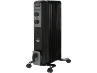 El Fuego Mobilní elektrický olejový radiátor, 7 žeber, černá, 1500 W