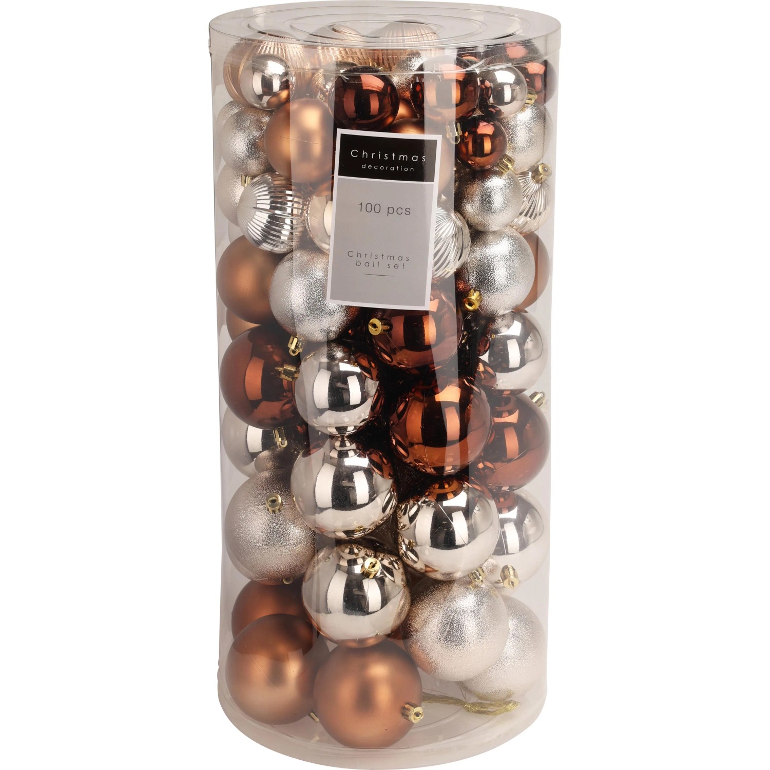 Koopman Sada vánočních koulí různé barvy 100 ks