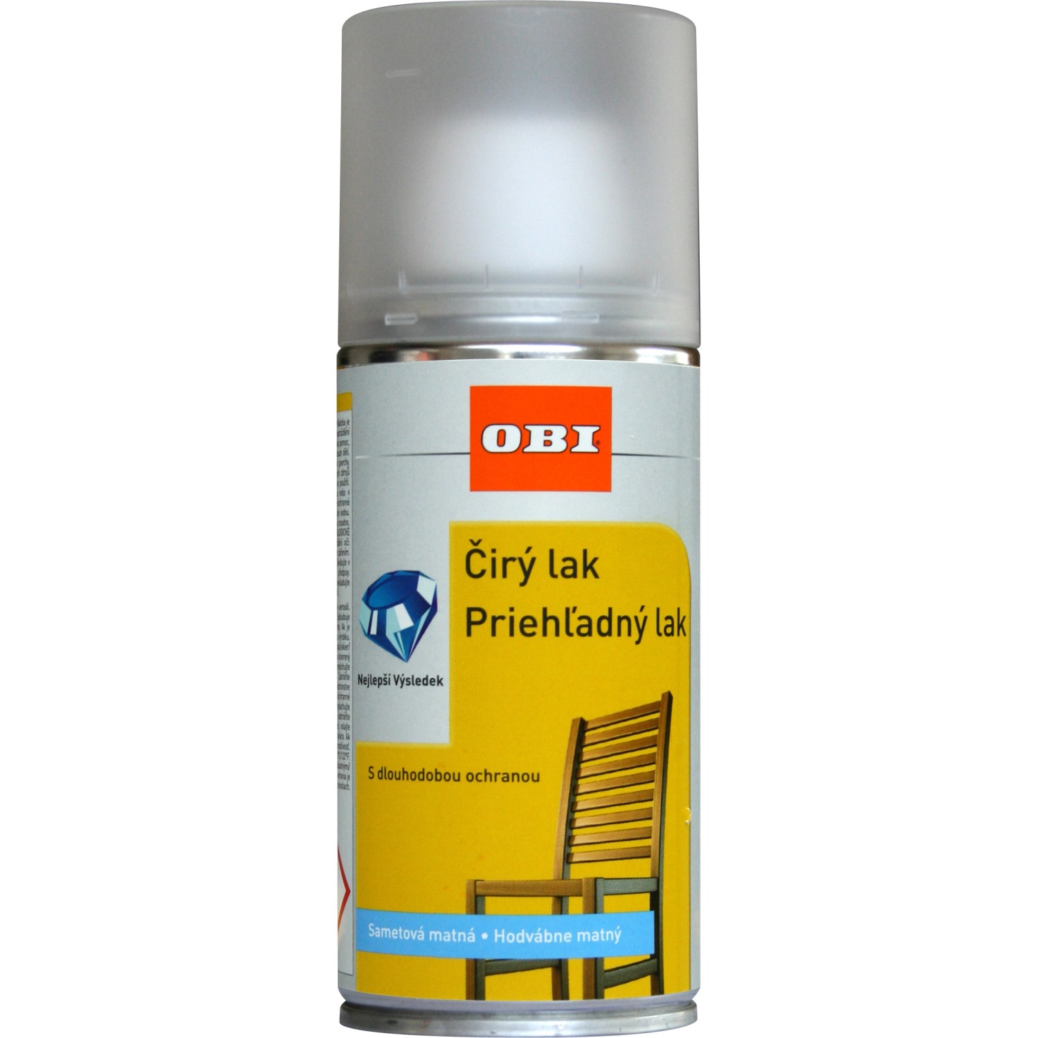 OBI Barva ve spreji polomatná bezbarvá 150 ml