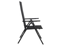 Designlink Zahradní židle Rachel Premium černá 111 x 57 x 72 cm