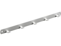 Hettich Věšáková lišta 5 háků, bílá