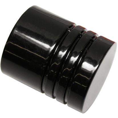 Gardinia Koncovka Chicago ve tvaru válce černá, 2 ks