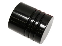 Gardinia Koncovka Chicago ve tvaru válce černá, 2 ks