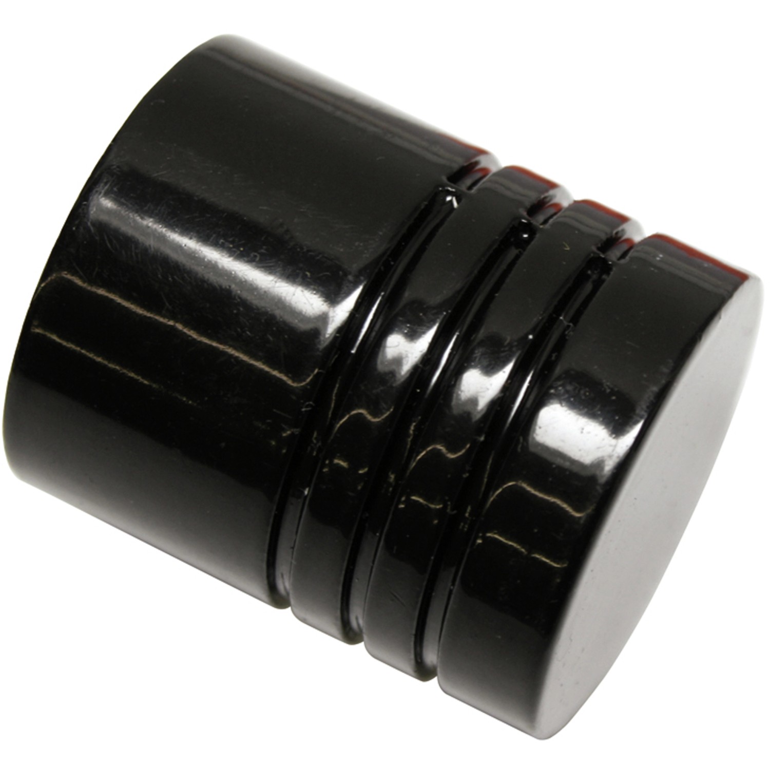 Gardinia Koncovka Chicago ve tvaru válce černá, 2 ks