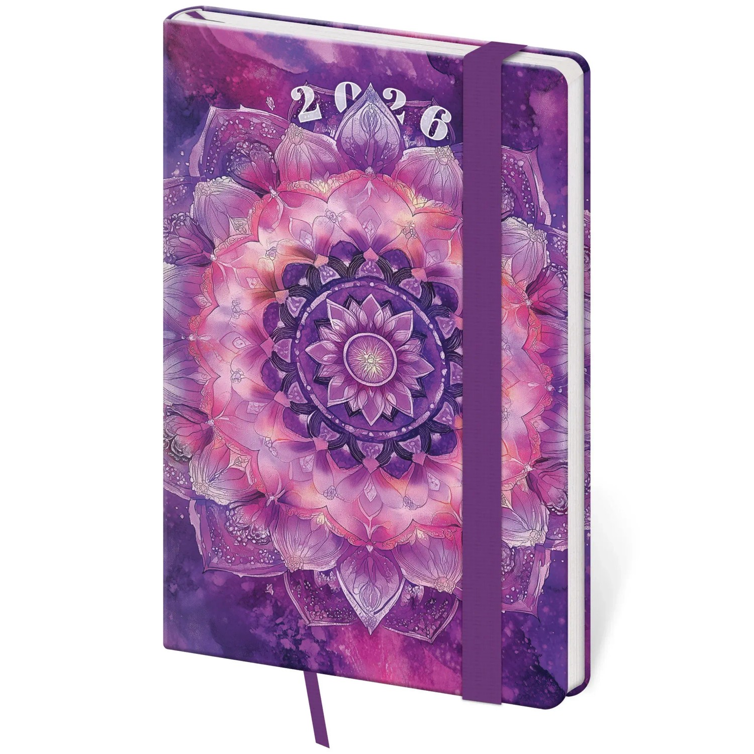 Helma 365 Diář týdenní kapesní Vario 2026, Mandala s gumičkou