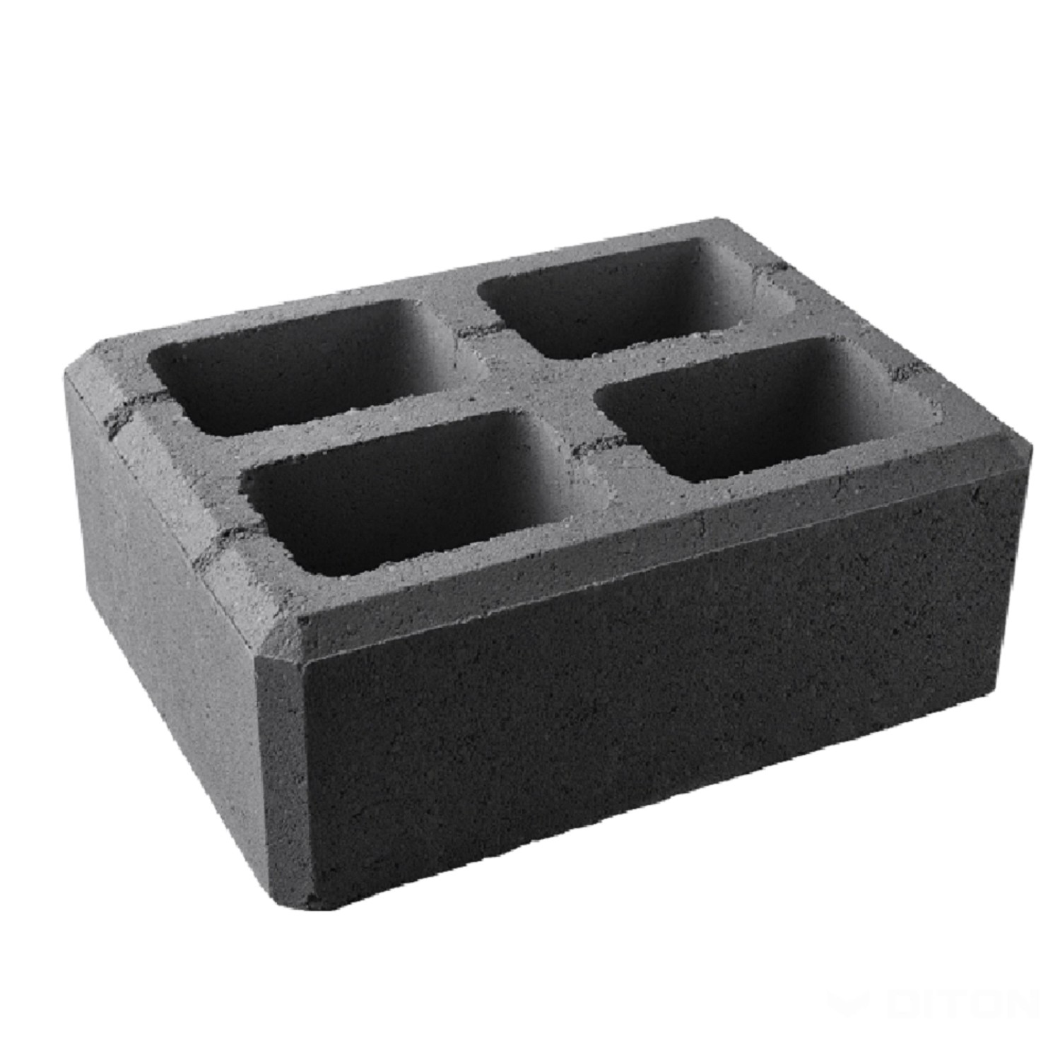 DITON Zdicí prvek VISO sloupkový černý 40 x 30 x 15 cm