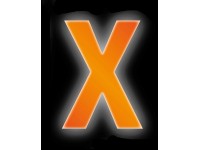 Conacord Reflexní domovní písmeno X, oranžové, 8 cm