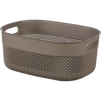 Curver Košík z recyklovaného materiálu Filo M cappuccino, 38 x 28,5 x 15 cm
