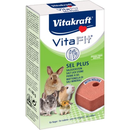 Vitakraft Solný kámen Vita Fit Sel-plus 40 g