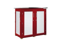 Weka Zahradní skříň Garten Q Teras, švédská červená, 161 x 170 x 85 cm