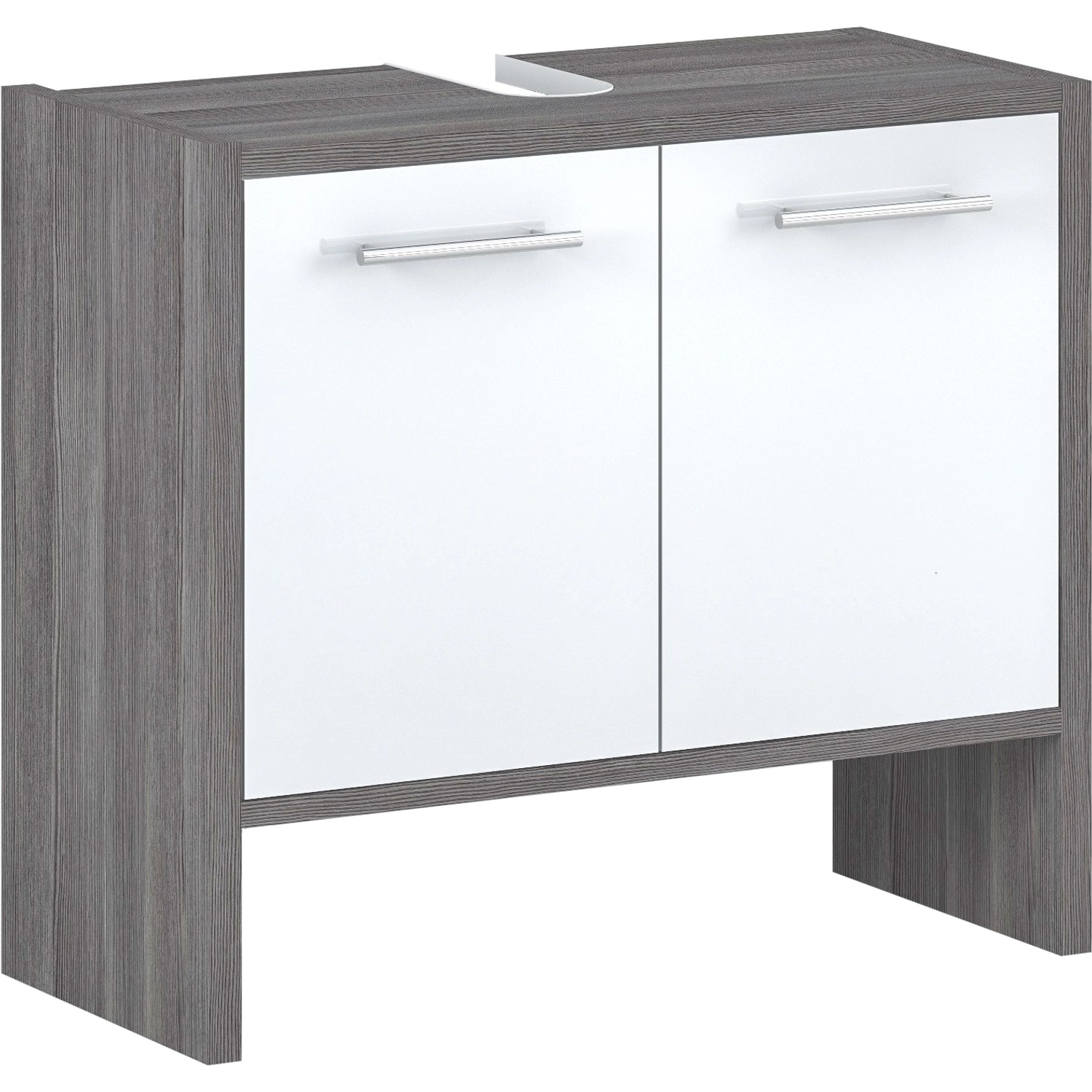 Astor Skříňka pod umyvadlo Oslo, 2 dvířka, bílá/šedá, 62 x 55 x 28 cm