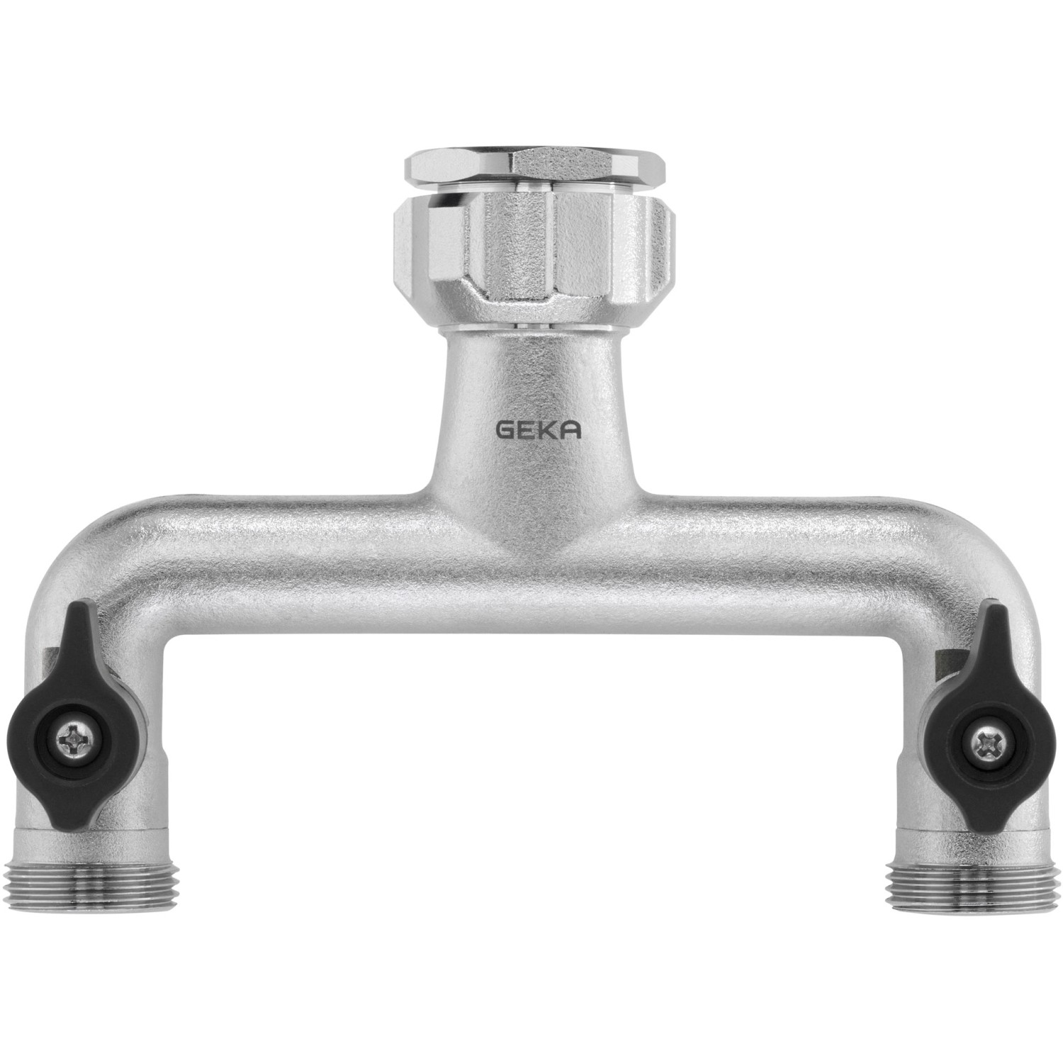 GEKA plus push-fit system Dvoucestný ventil vertikální R 1" - 2x Rp 3/4"