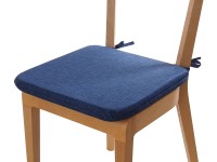 B.E.S. Podsedák se šňůrkami a zipem modrý 40 x 40 x 4 cm