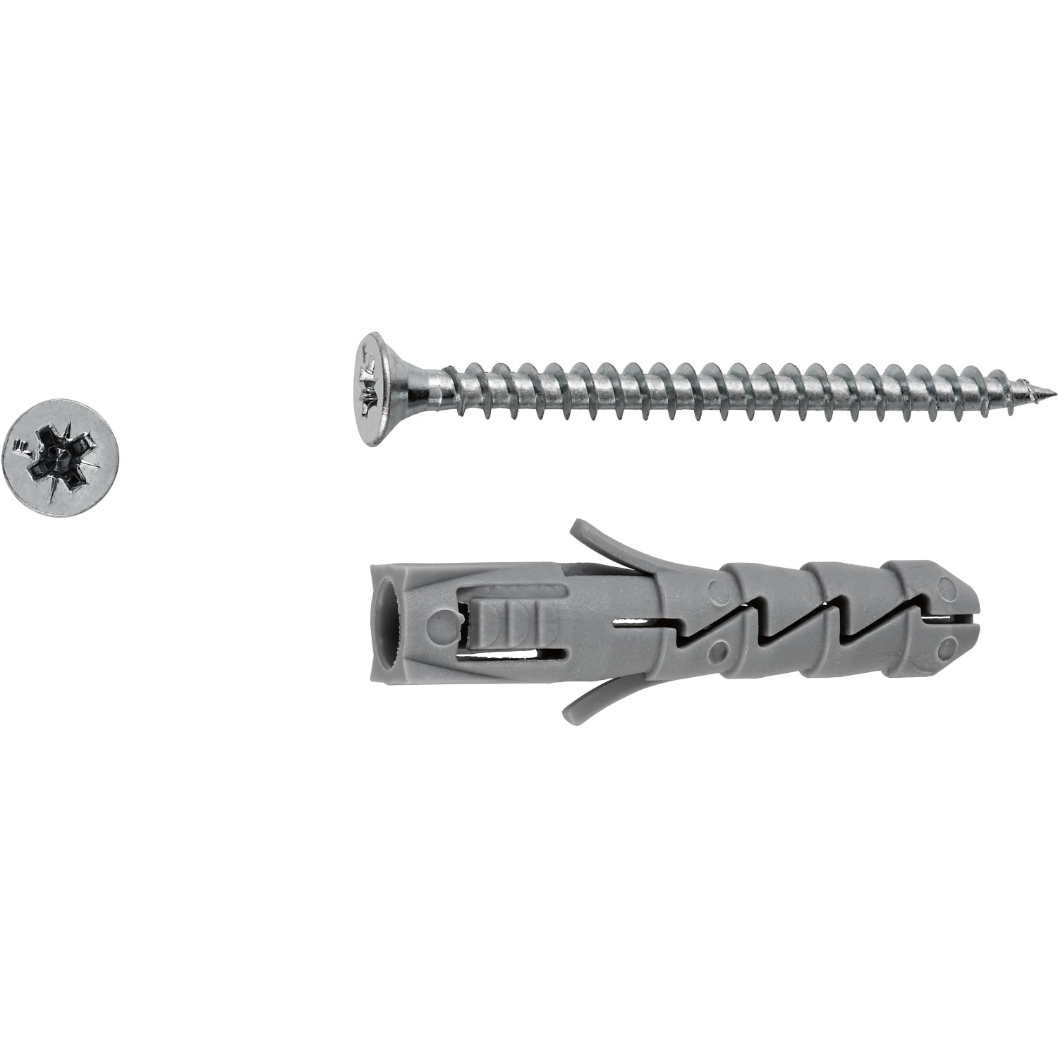 LUX Sada rozpínacích hmoždinek 10 mm x 50 mm se šrouby, 4 ks