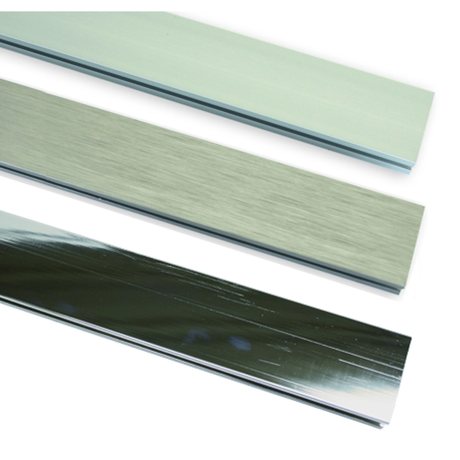 Gardinia Kolejnička průběžná Luxor škrábaná ocel 200 cm