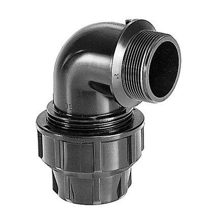 PP koleno rozebíratelné 90°, 40 x 5/4" ZV